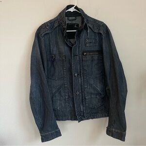 G STAR Large Front Pocket Vintage Denim 3301 Jacket